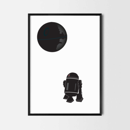 Rcube Cadre-illustration original-Death Star R2D2-thomas voge